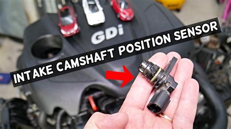 Intake Camshaft Position Sensor Replacement Location Hyundai Kia 24
