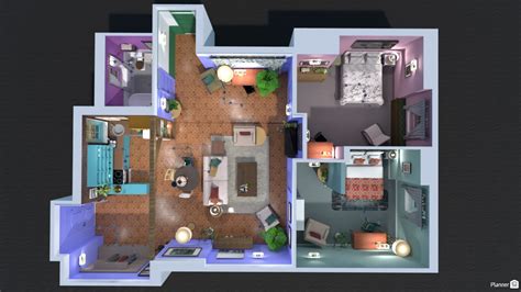 Floorplan Of Monicas Apartment Free Online Design 3d