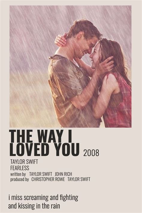 The Way I Loved You Polaroid Poster Taylor Swift Songs Taylor Songs Taylor Swift Posters