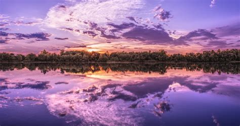 картинки панорама озеро закат солнца изображение на заднем плане