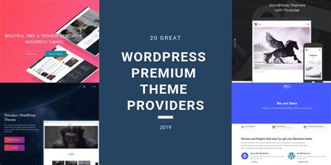 20 great wordpress premium theme providers of 2019
