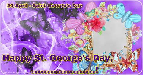 Custom Greetings Cards For St Georges Day 23 April Saint Georges