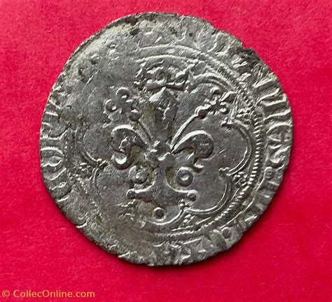 Gros à La Fleur De Lys Patte Doie Jean Ii 3ème émission Coins