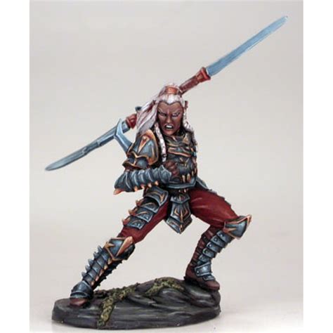 Dark Sword Miniatures Visions In Fantasy Male Dark Elf Warrior W