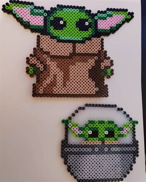 PerlerCPalette On Instagram Baby Yoda Made Out Of Perler Beads You