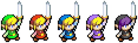 Zelda Four Swords Link Pixels By Anineko On Deviantart