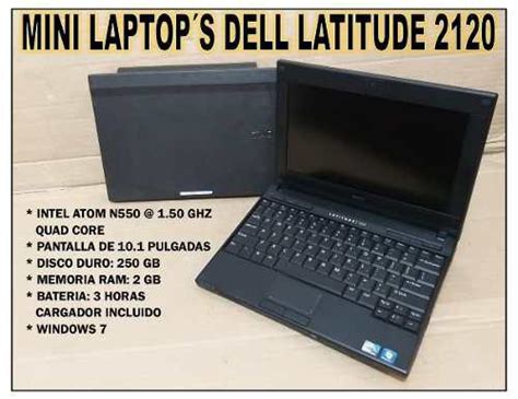 Mini Laptop Dell Latitude 2120 Hdd 250 Gb 2 Gb Ram 101´ En México