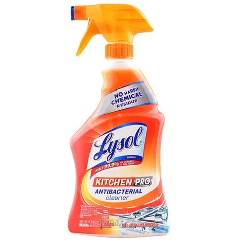 Diy lysol wipes to keep a clean kitchen and bathroom! Lysol Kitchen Pro Antibacterial Cleaner 650 ml - Spray do ...