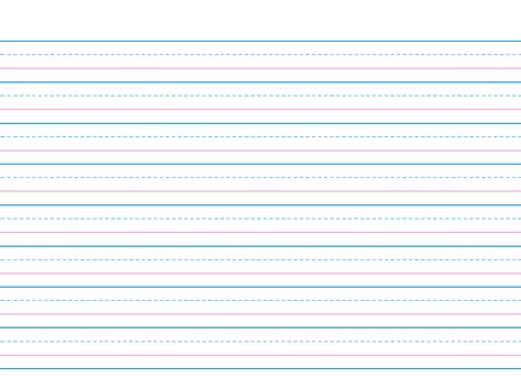 Pdf Kindergarten Red And Blue Lined Handwriting Paper Printable