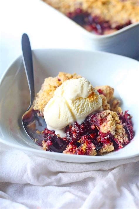 Super Simple Cherry Crumble Cherry Crumble No Sugar Foods Crumble