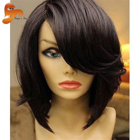 Cheap Bob Human Hair Lace Front Wigs For Black Women Straight Lace