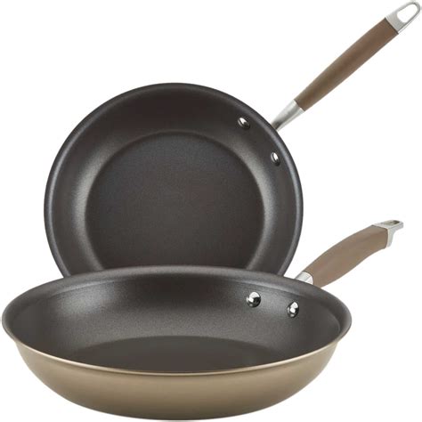 anolon advanced home hard anodized nonstick skillet 2 pc set cookware household shop the