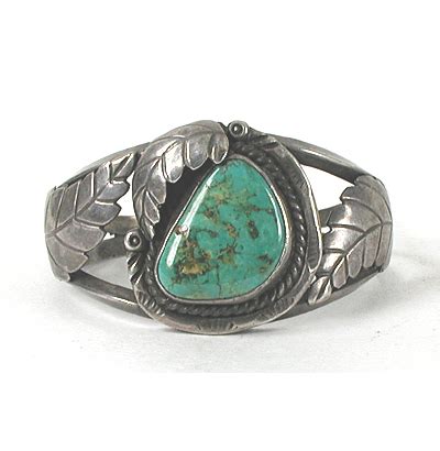 Jimmie Begay Navajo Vintage Sterling Silver Turquoise Bracelet Bp