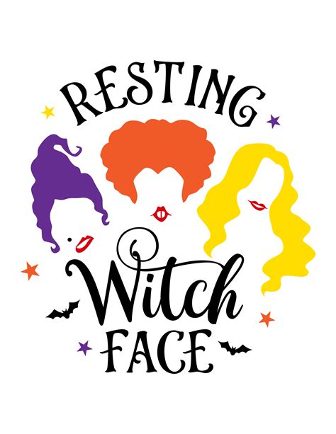 Resting Witch Face Decal Niche Creative Studio