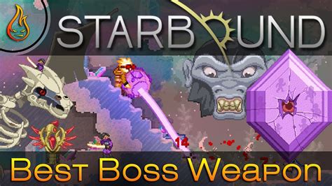 The Best Boss Weapon In Starbound Youtube
