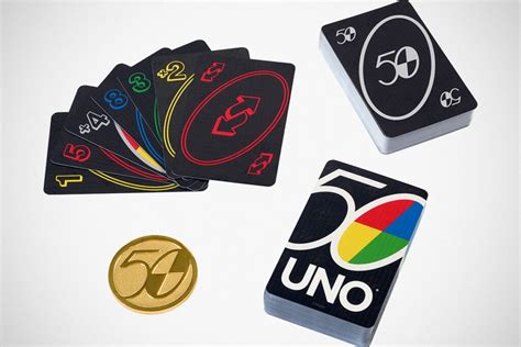 Instead of a unique wild card, these decks contain four cards that are not used in gameplay, featuring some of the artist's works. Mattel Marks 50 Years Of UNO With Classy UNO 50th Anniversary Premium Card Set | SHOUTS