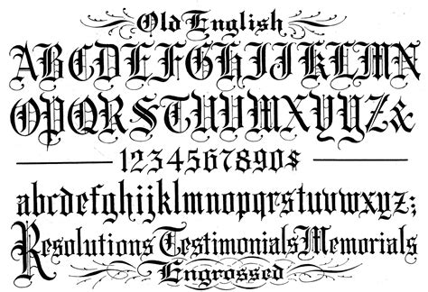Old English Calligraphy Font Old English Alphabet English Fonts Old