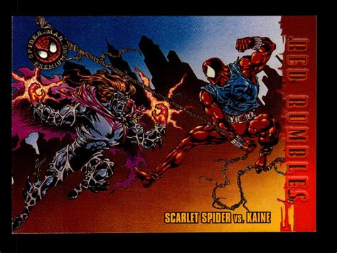 Fleer Skybox Spider Man Premium Scarlet Spider Vs Kaine Nm