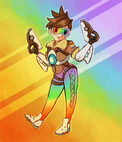 Theoceanowl 🌈 Cheers Love Tracer From Overwatch ~ Patreon