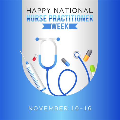 Happy National Nurse Practitioner Week Vector Illustration 5481232