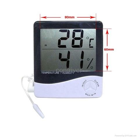 Large Display Inout Digital Thermometer And Hygrometer Th01a