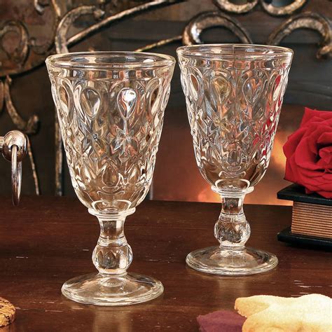 stemmed luxury glassware wine glass bevelled dibor mulled notonthehighstreet