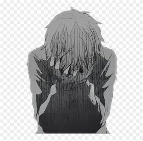 Anime Manga Sadness Broken Boy Grey Lost Ⓒ Anime Boy Sad Clipart 1688183 Pikpng