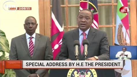 President uhuru kenyatta will today address in parliament what is said to be his last state of the nation address before the august 2017 elections. President Uhuru's full speech on Cabinet reshuffle - YouTube