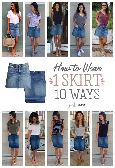 How To Wear A Denim Skirt Ways Just Posted