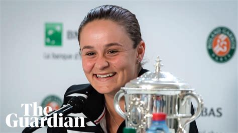 Ashleigh Barty Celebrates Winning French Open And First Grand Slam Title Youtube