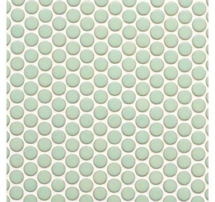 Metro Light Green Penny Round Porcelain Mosaics | Porcelain mosaic