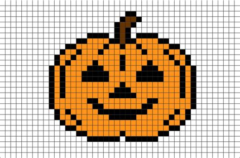 Halloween Pumpkin Pixel Art Brik