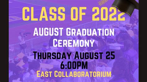 East High School Graduation Class Of 2022 August 25th 2022 Youtube