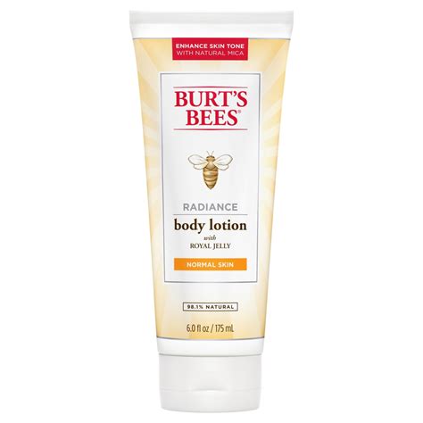 burt s bees radiance body lotion with royal jelly shop body lotion at h e b
