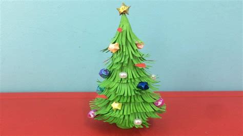 How To Make Paper Christmas Tree Making Paper Xmas Tree Step By Step