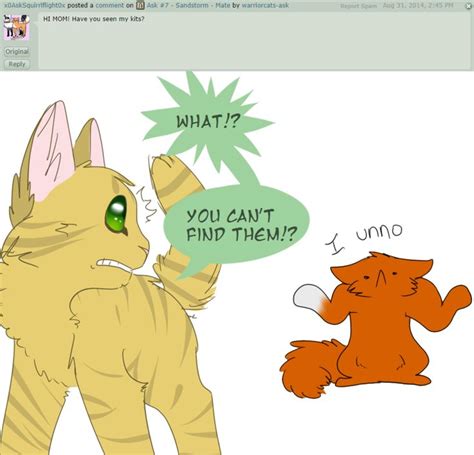 Ask 13 Sandstorm Parent Of The Year By Warriorcats Ask Warrior