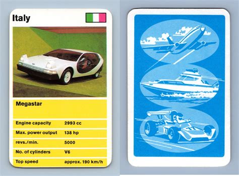 Check spelling or type a new query. Megastar - Super Cars 1970's Dubreq Top Trumps Card
