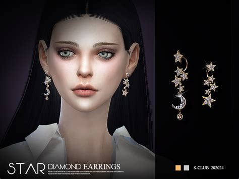 The Sims Resource S Club Ts4 Ll Earrings 20224 Sims Packs Sims 4