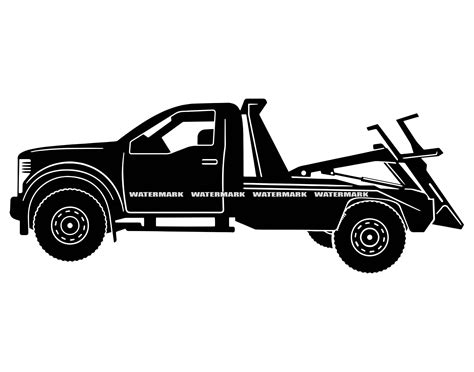 Tow Truck Svg 1 Tow Truck Dxf Tow Truck Png Tow Truck Etsy Uk