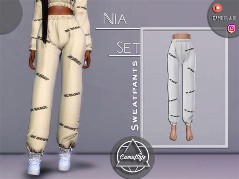 Nia Set Sweatpants By Camuflaje At Tsr Sims 4 Updates