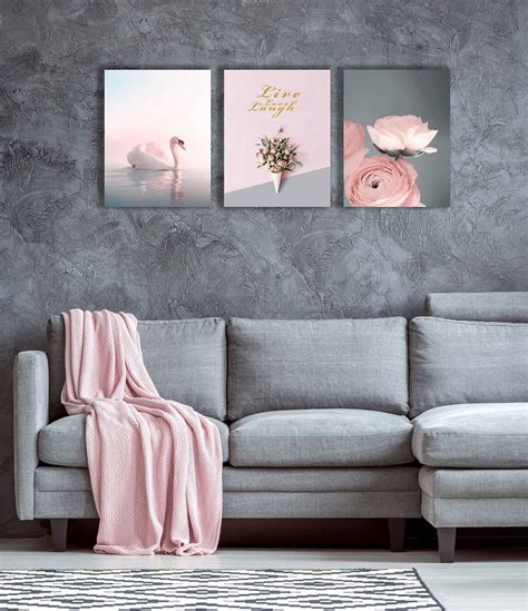 Modern Wall Art For Living Room ~ Wall Art For Bedroom Canvas Set Of 3