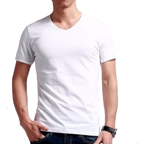 Camisetas Cuello En V Blanca En Algodón 180 Gr 8900 En Mercado Libre