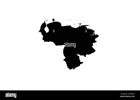 Venezuela Map Outline Vector Illustration Stock Vector Image And Art Alamy