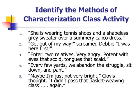 PPT - Characterization Notes RIGHT SIDE PowerPoint Presentation - ID ...