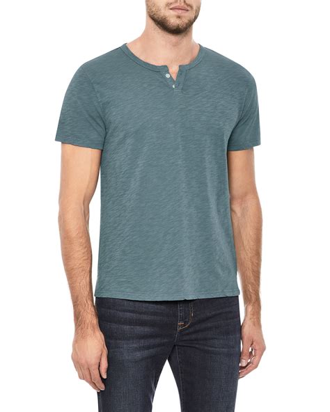 Short Sleeve Henley For Men