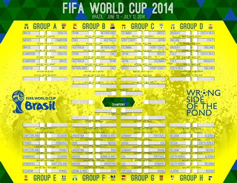 I Put Together This World Cup Wall Chart Feel Free To Download And