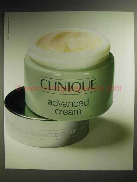 1986 Clinique Advanced Cream Skin Care Ad Ay0852