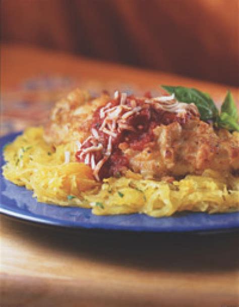 This chicken parmesan is a favorite in my house. Chicken Parmesan with Spaghetti Squash Recipe