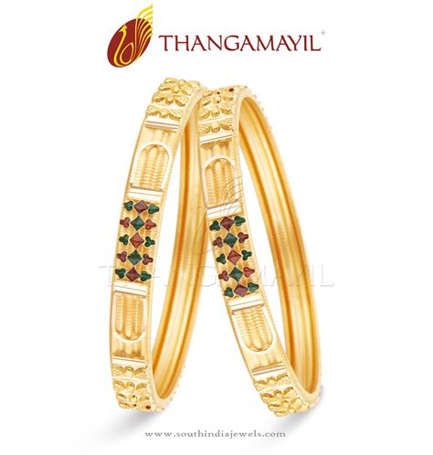 See more ideas about indian jewelry, gold jewelry fashion, gold jewellery design. 22 Carat Indian Gold Bangle Design ~ South India Jewels