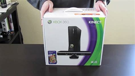Xbox 360 4gb Kinect Unboxing Youtube